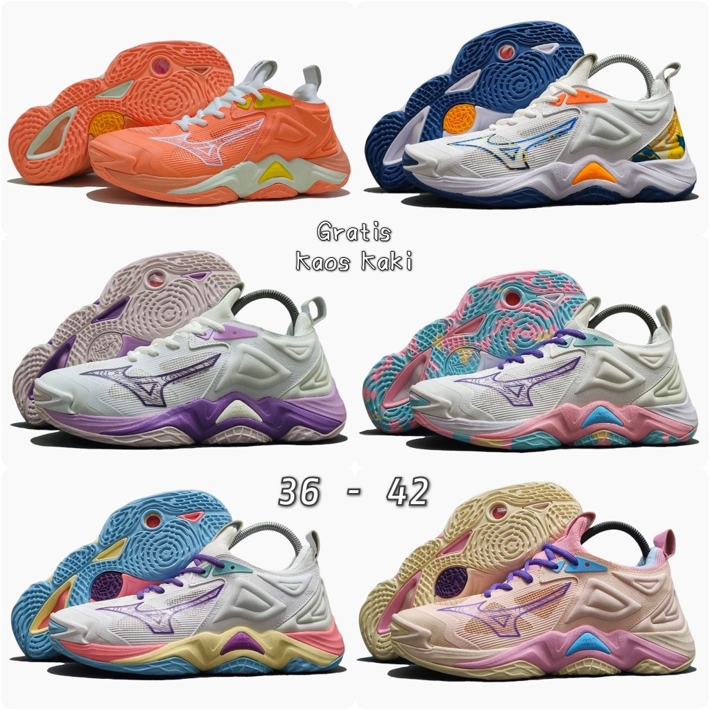Mizuno Wave Momentum 3 Low / Mizuno Momentum 3 Grade Ori / Sepatu Voli Wanita Mizuno - Sepatu Volly