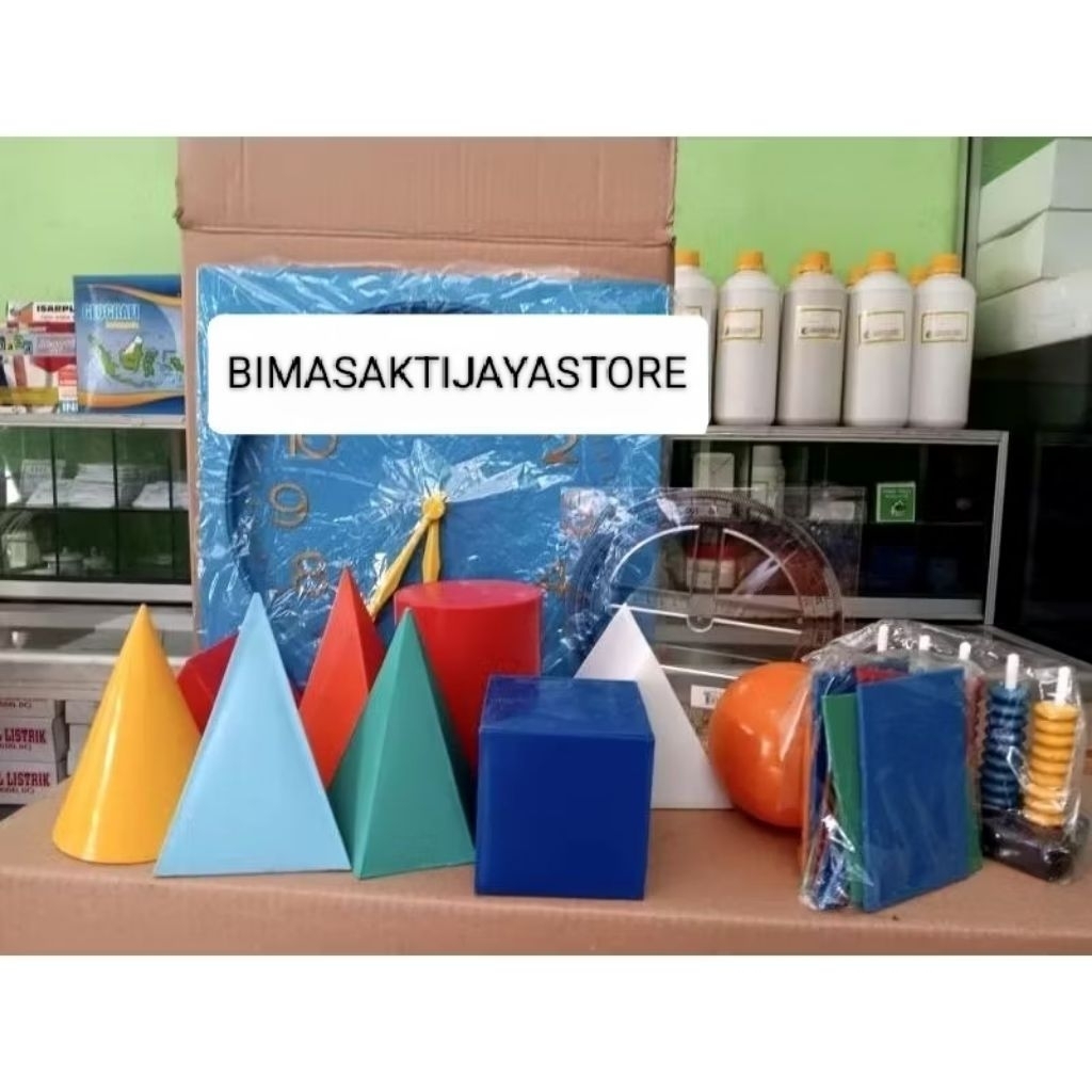 

KIT ALAT PERAGA MATEMATIKA SD PENDIDIKAN BANGUN RUANG KARDUS COKLAT
