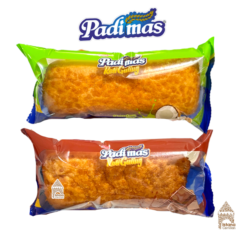 

Padimas Roti Guling Cokelat / Pandan Sarikaya 65 Gram