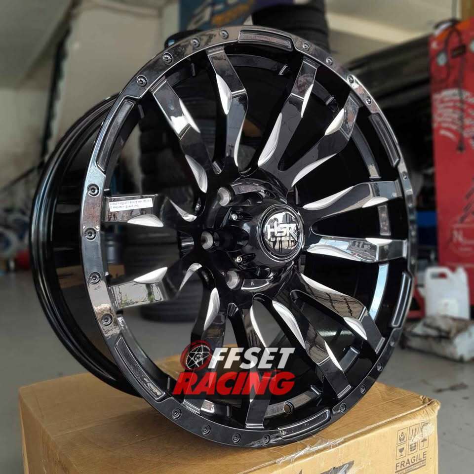 Velg HSR R20 Mobil Fortuner Pajero Ranger Velg Mobil HSR BURNEH Ring 20 Lebar 9 Baut 6