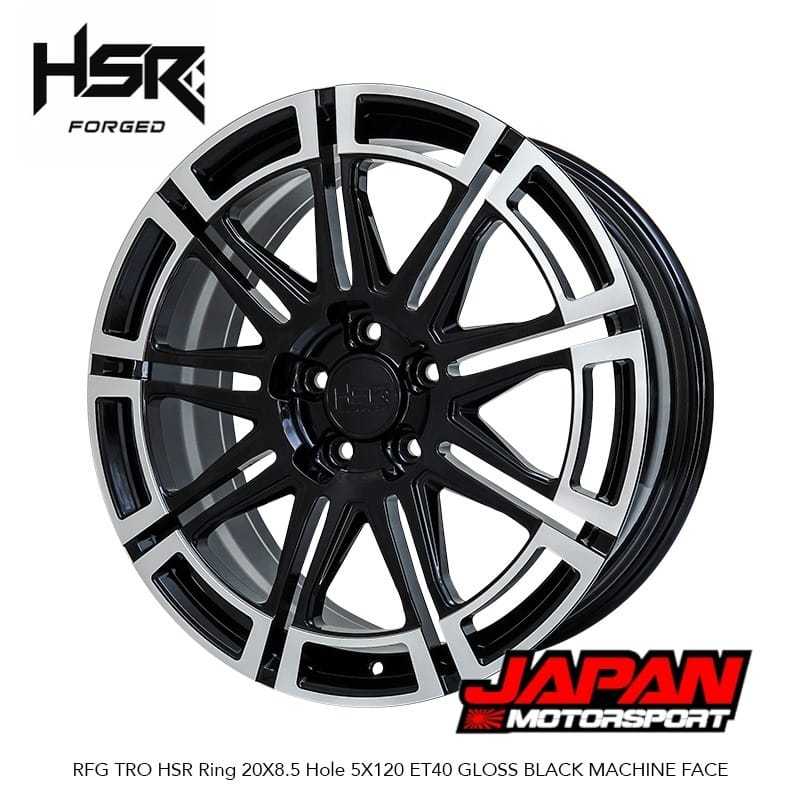 HSR FORGED > VELG RACING HSR RFG TRO R20 H5X120 BMW BYD MINI LANDROVER DLL