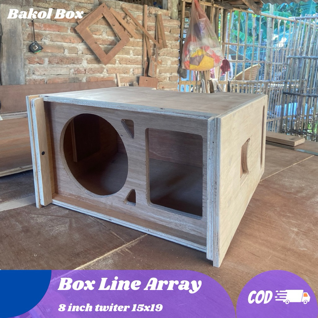 Box line array 8 inch singel twiter 15x19 bok power middle 8 in balap bok power gantung box power li
