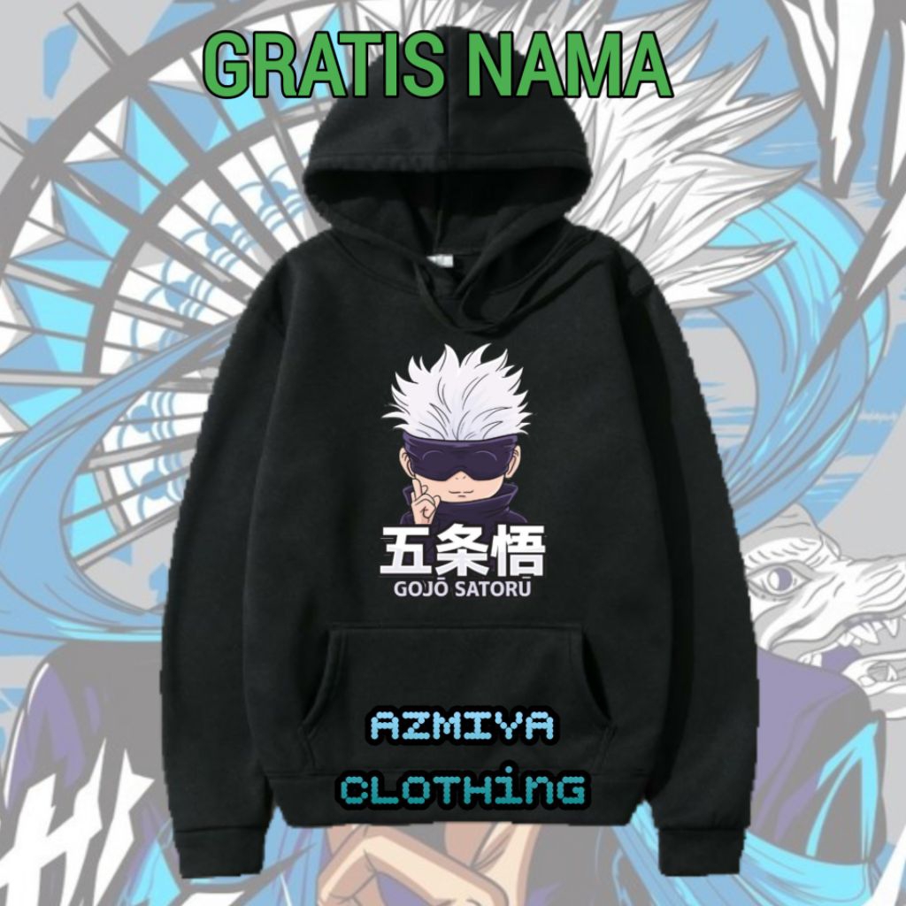 Hoodie Sweater Anak Laki-laki perempuan Anime gojo satoru