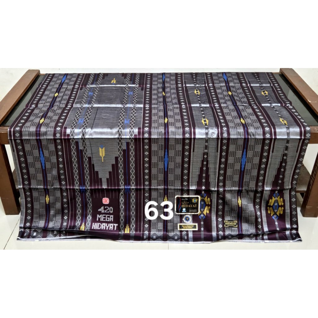 Sarung Mega hidayat 420 full sutra sarung samarinda sekelas bhs signature