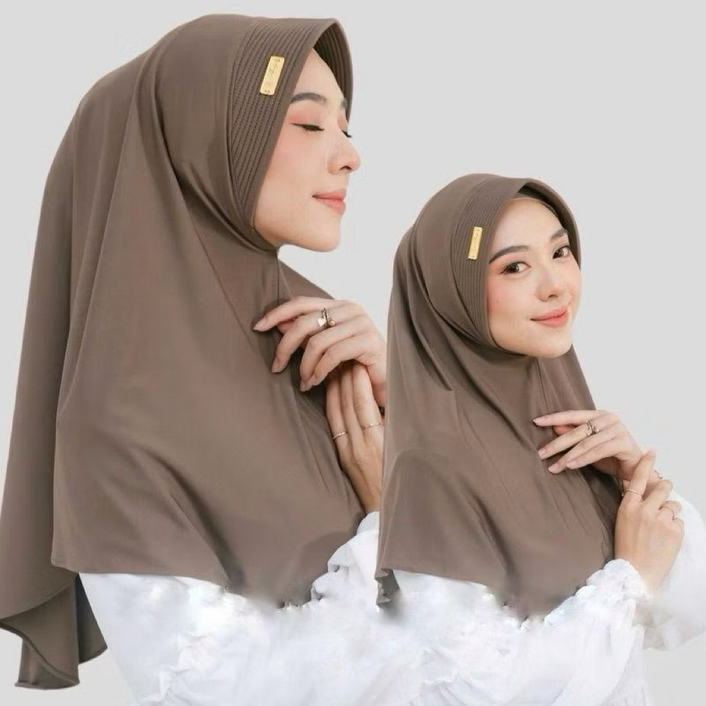 (SALE) JILBAB BERGO HAMIDAH PED AKLIRIK & NONPED JERSEY (HGT)