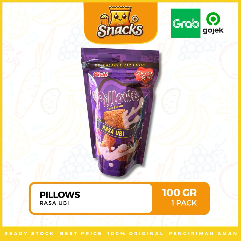

Lav.Snacks︱Oishi Pillows Ubi 100GR - 1 PACK