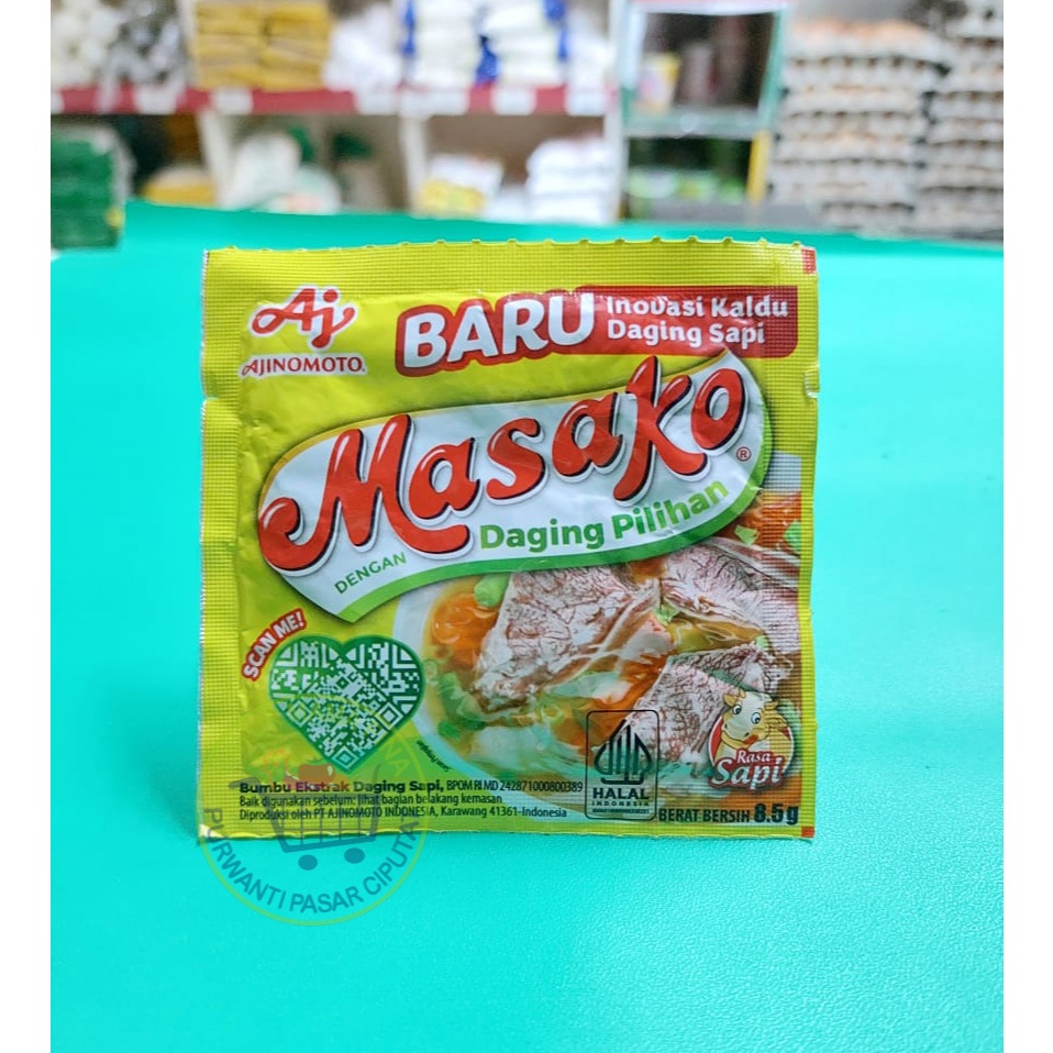 

Masako Ayam & Sapi Bumbu Penyedap Rasa 1 saset