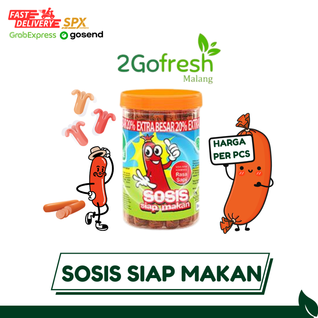 

Sosis Siap Makan So nice | 2Gofresh | Sayuran | Ayam | Ikan | Daging | Dapur | instant | Fresh | Halal |