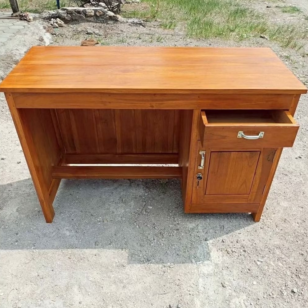 Meja Guru || Meja kasir Kayu Jati Minimalis