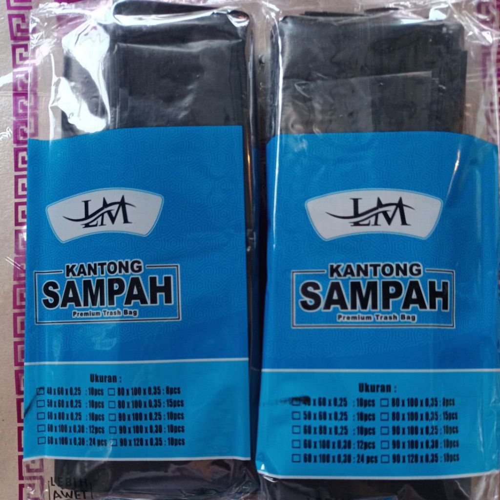 PLASTIK SAMPAH UKURAN 40×60 | PLASTIK SAMPAH KECIL HITAM