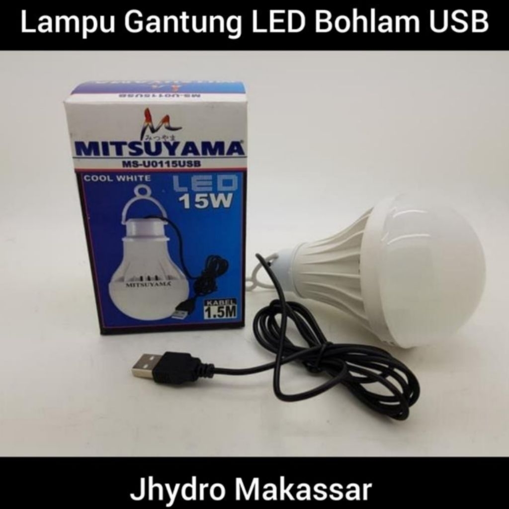 Lampu LED Gantung Lampu Bohlam Bulb USB Emergency Penerang Darurat Hiking Camping Mendaki  Jualan Mo