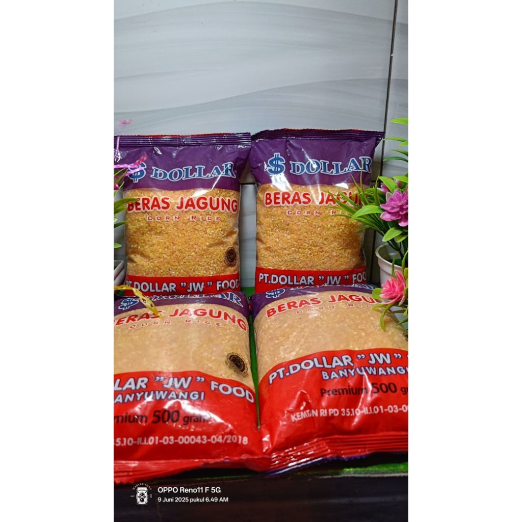 

2kg/4bungkus beras jagung DOLLAR super premium enak pulen
