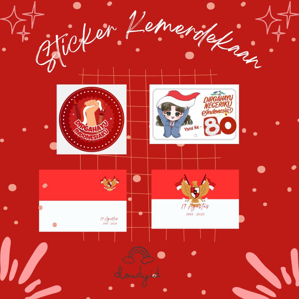

Stiker pipi | stiker Kemerdekaan | HUT RI | STIKER INDONESIA