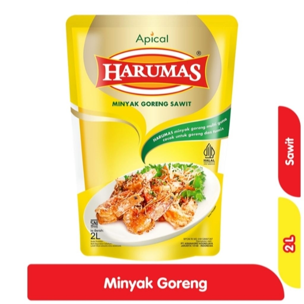 

Harumas Minyak Goreng Sawit Pouch 2 L