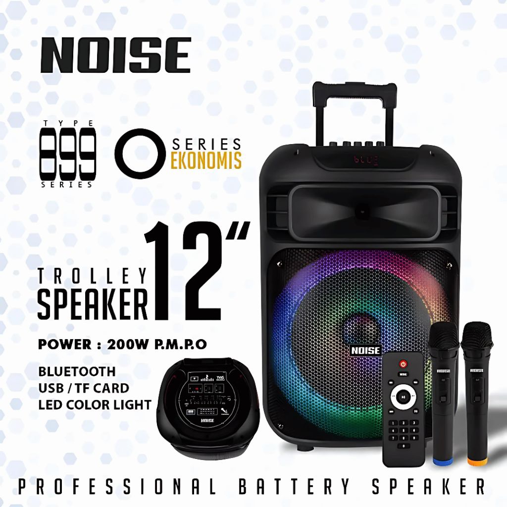 NOISE SPEAKER 899 O 12 INCH BLUETOOTH PORTABLE WIRELESS