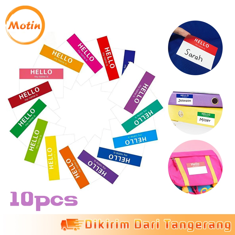 

150pcs Stiker Label Hello My Name Is Waterproof Tag Labels Graffiti Stiker