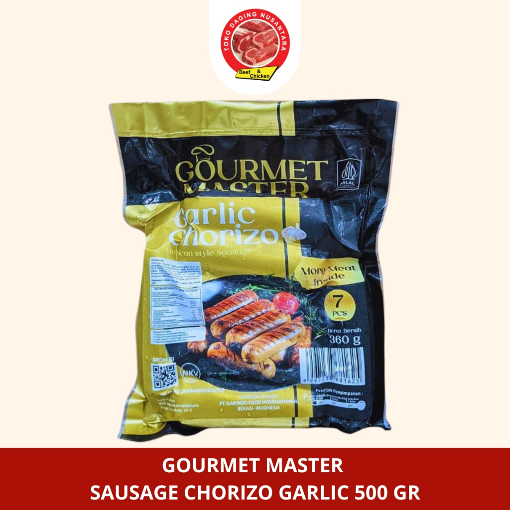 

GOURMET MASTER SAUSAGE CHORIZO GARLIC 500GR