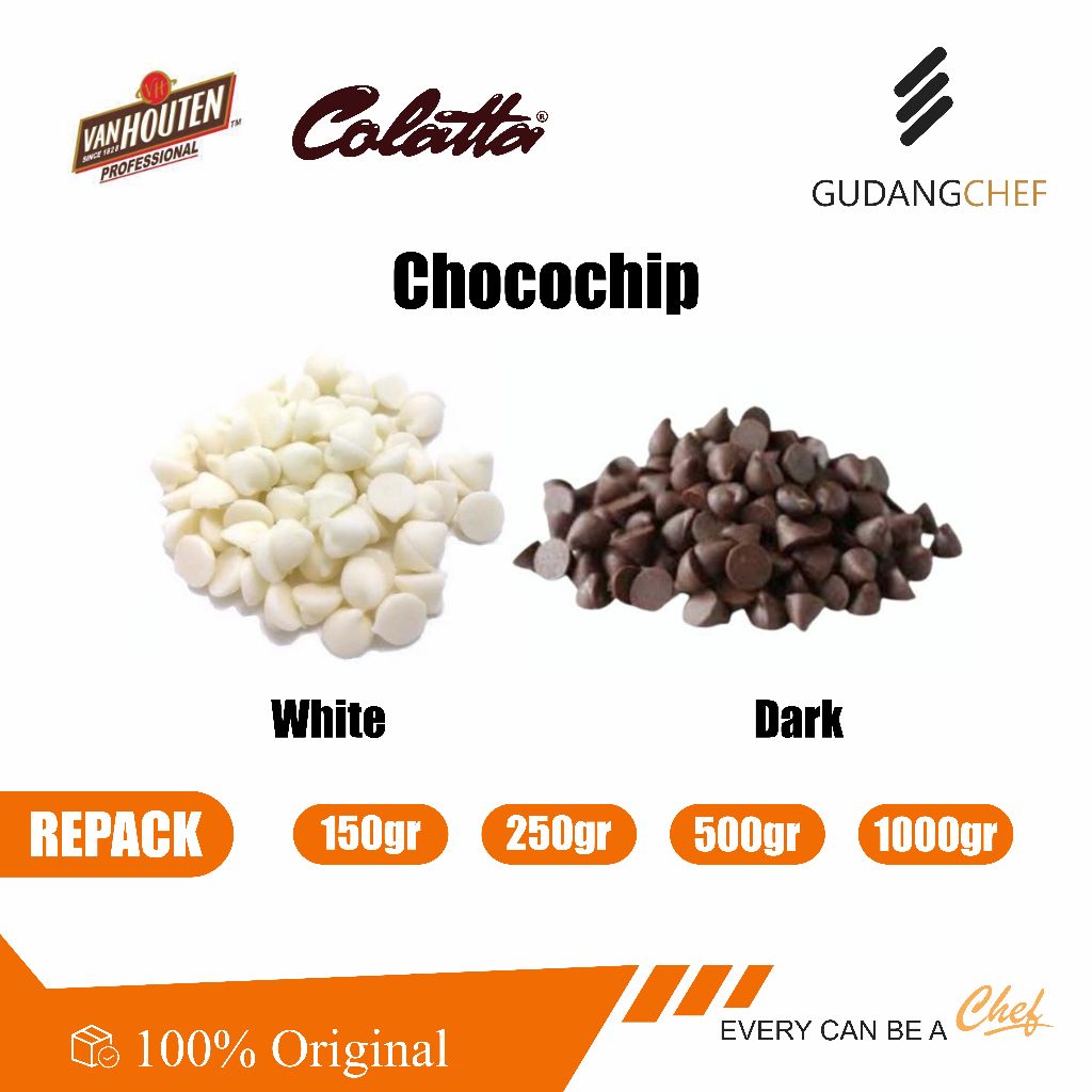 

Colatta Chocolate CHOCOCHIP | Van Houten Chocochips - Kerucut Lancip - Cokelat Chip Kerucut Premium