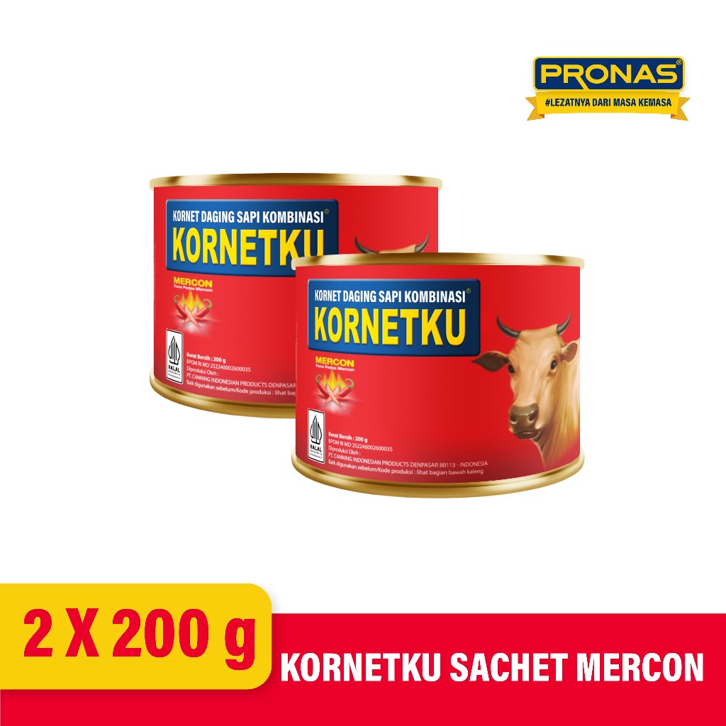

KORNETKU Kornet Sapi Mercon 200 g bundling 2 pcs