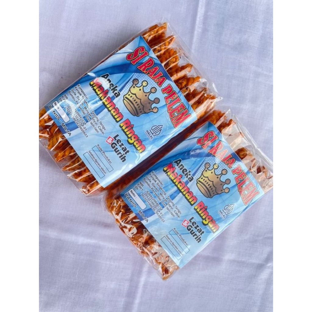 

KERIPIK SINGKONG MAKARONI SPIRAL CAMILAN PEDAS SI RAJA PELEM