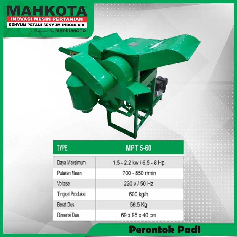 Alat Perontok Padi / Thresser Mahkota MPT 5-60 (only)