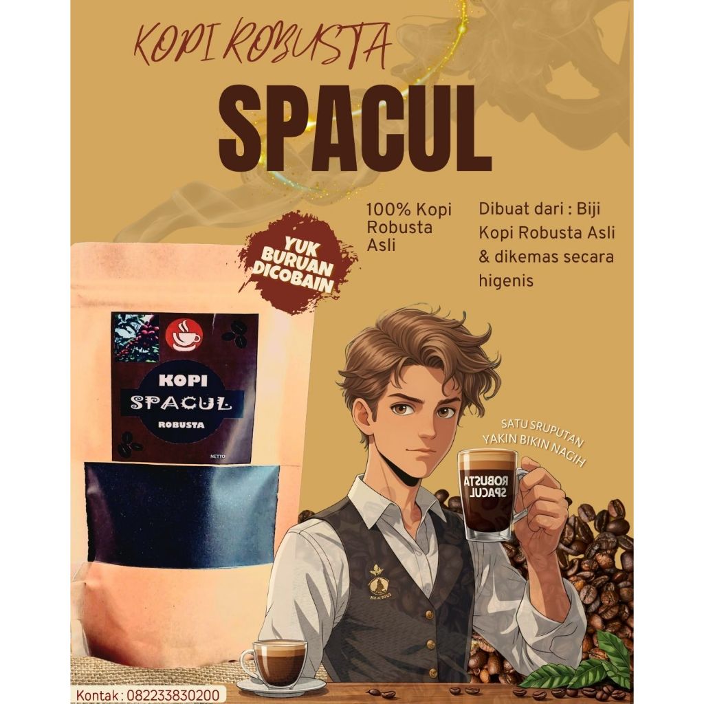 

KOPI BUBUK ROBUSTA SPACUL