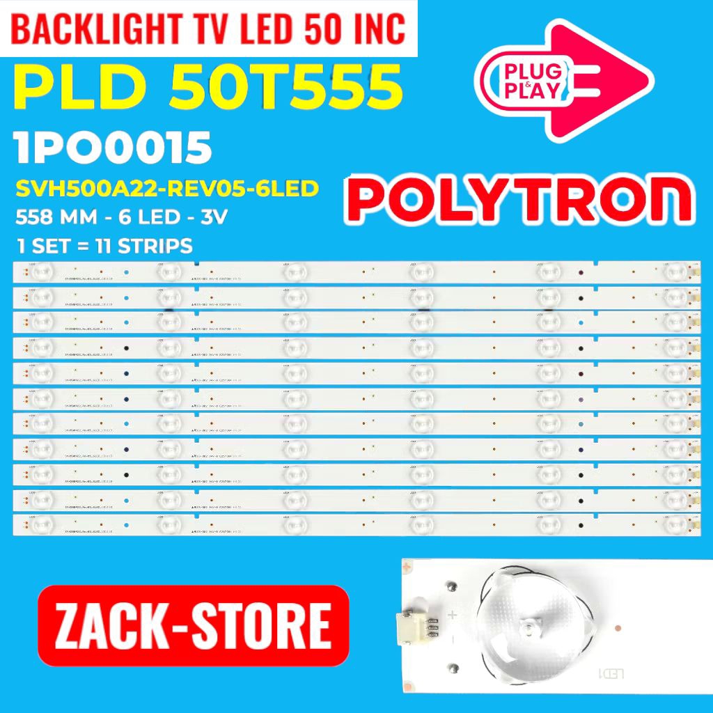 BACKLIGHT TV LED POLYTRON 50 INC PLD-50T555 PLD50T555