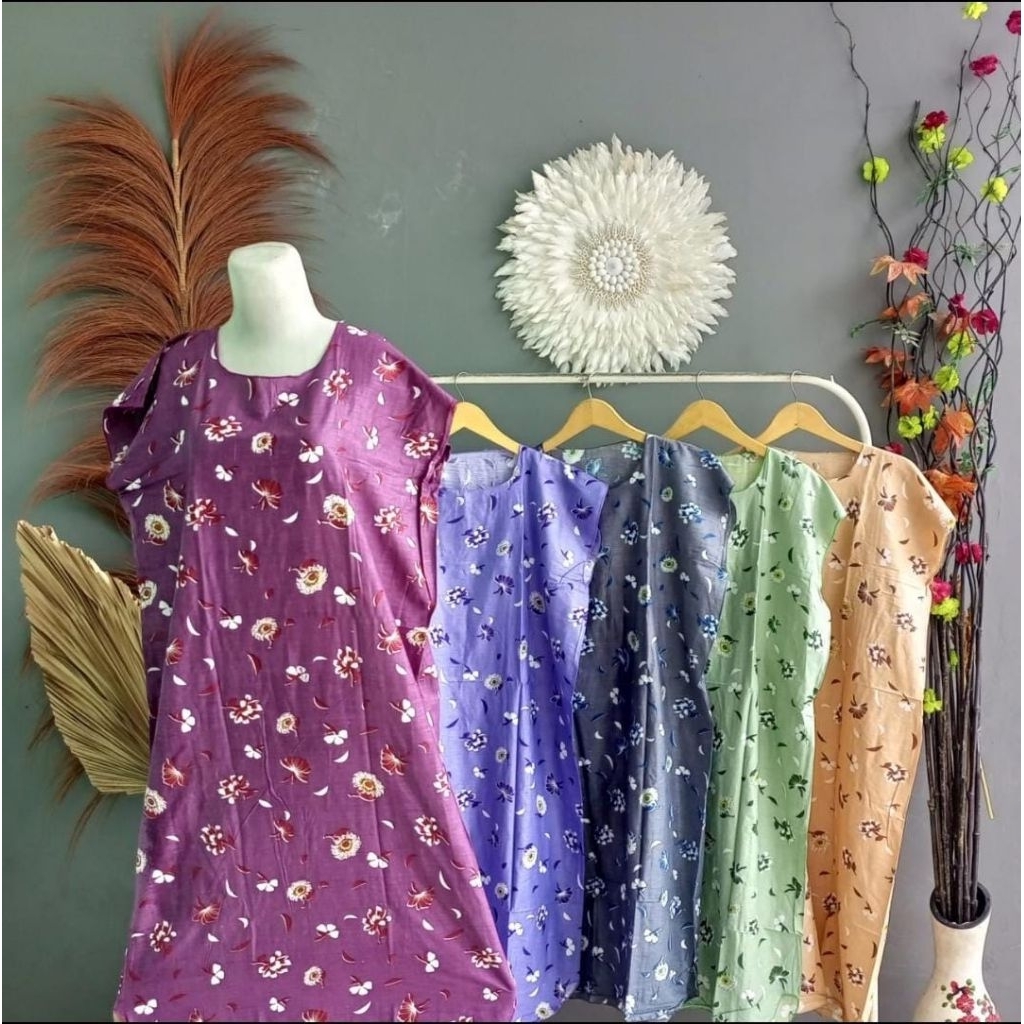 Daster Midi Bali Daster Motif Bunga Premium Daster Fuji Terbaru Daster Midi Sexy Baju Tidur Terkini 