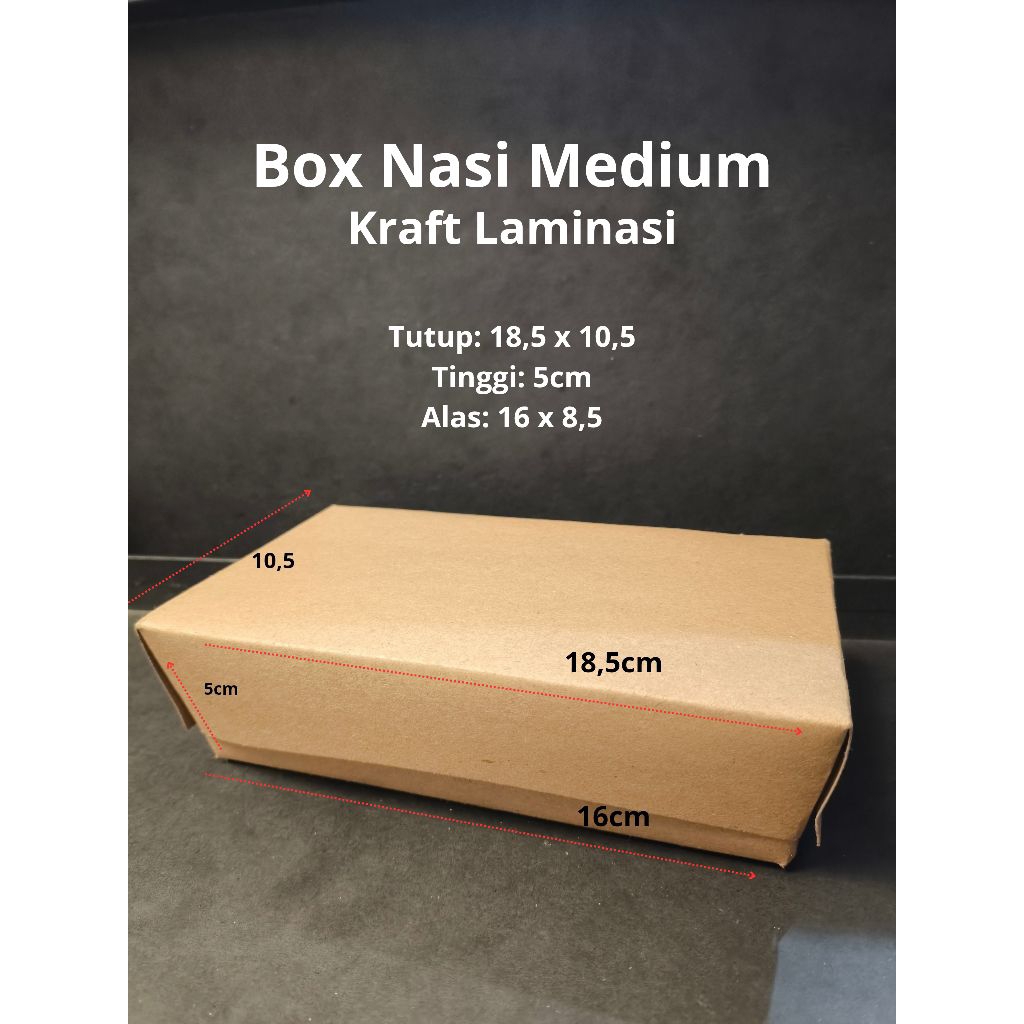 

Box Nasi Medium (Kraft)/Box Nasi/Wadah Nasi/Kotak Medium/Box Medium/Wadah Nasi Murah/Kotak Medium/Kotak Nasi Medium/Kemasan Medium/Box Murah/Terjangkau/Kemasan/Box Nasi Kraft