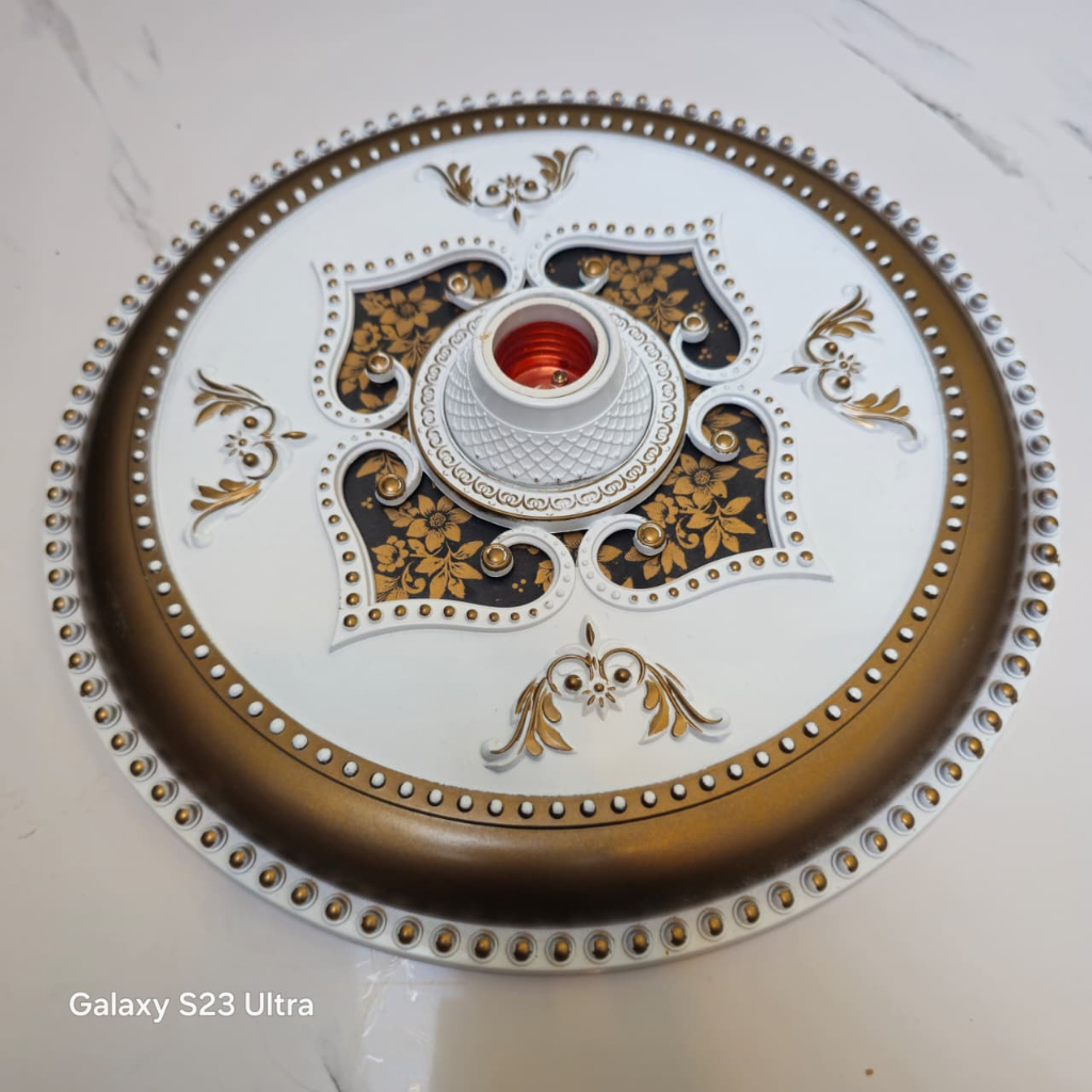 【VICON】FITING HIAS BESAR BINTANG ORNAMEN PLAFON PVC 30CM / FITTING LAMPU PLAFON 30x30 fitting 30CM