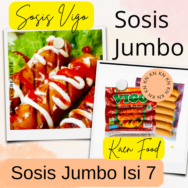 

Vigo Sosis Bakar Jumbo isi 7buah Sosis Goreng Jumbo Vigo Sosis Frankfurter 500gram