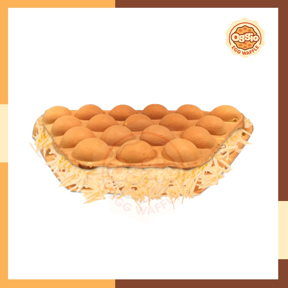 

Egg Waffle Cheese - Waffle keju - Egg Waffle Keju - Egg Waffle keju parut - Bubble waffle - wafel keju - waffle keju - Wafel cheese - Oggio egg waffle