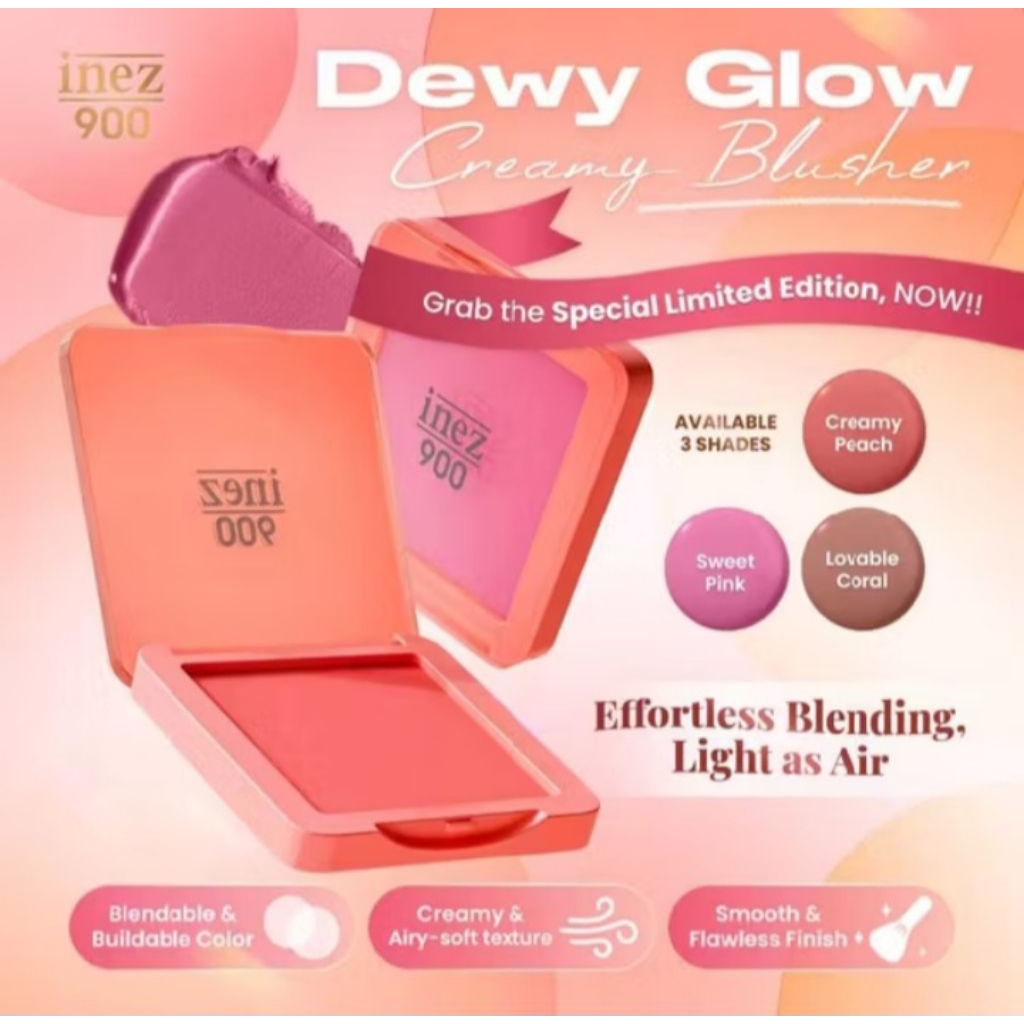 DEWY GLOW CREAMY BLUSH/CREAMY BLUSH INEZ/BLUSH ON INEZ/CREAM BLUSH/BLUSH ON