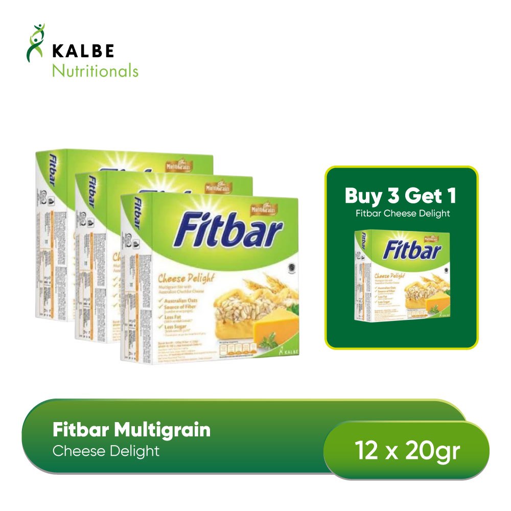 

Buy 3 Get 1 Fitbar Cheese Delight 12x20gr Multigrain