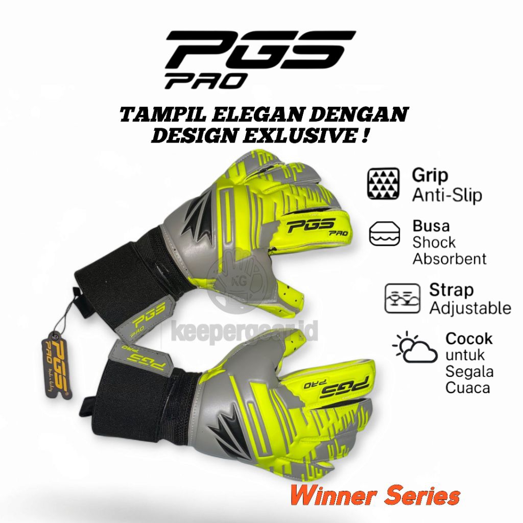 PGS PRO Winner Kuning Sarung Tangan Kiper Original