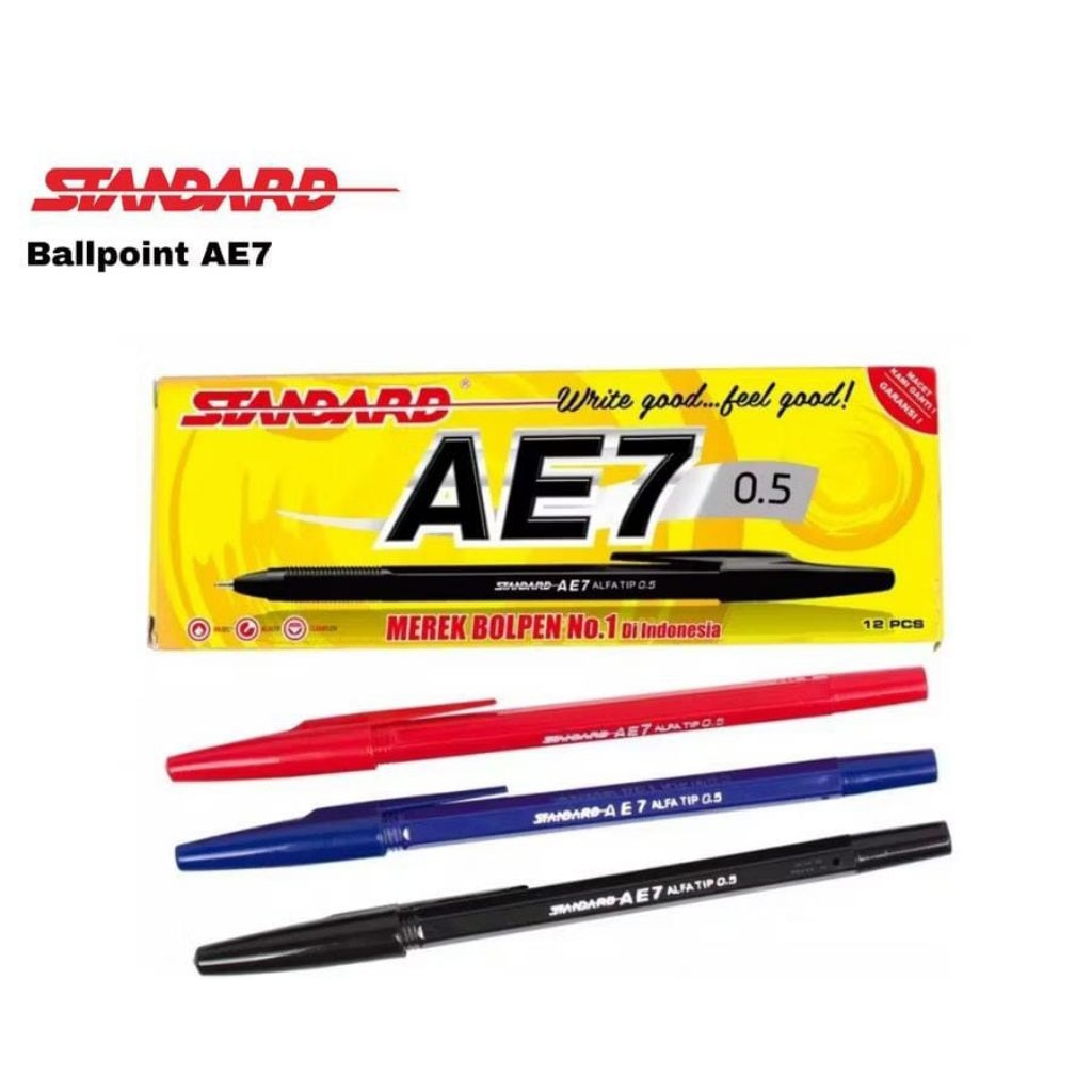 

Pulpen Pena Pen Ballpoint Standard AE7 0.5 mm
