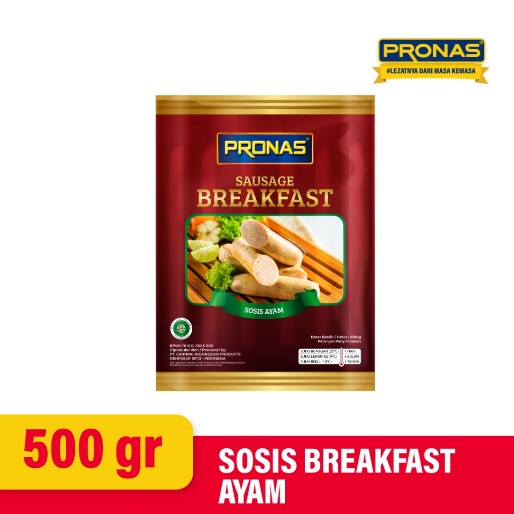 

PRONAS Sosis Breakfast Ayam 500 gr