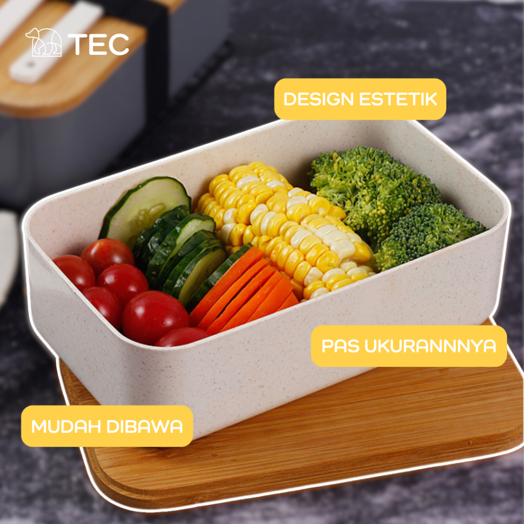 PROMO SALE Kotak Makan TEC BAKO Bento Box Kotak makanan Bekal Makanan Kotak Penyimpanan Makanan