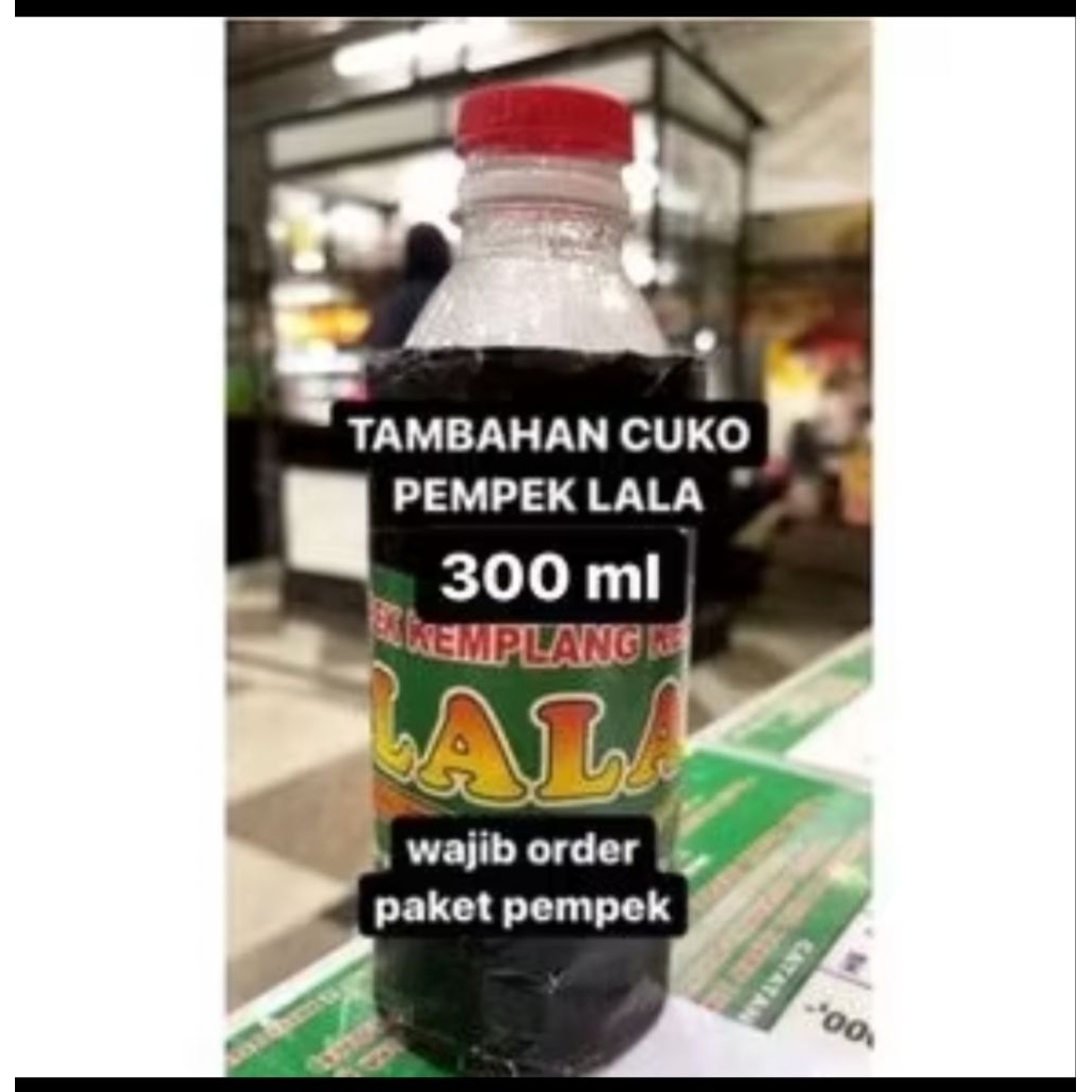 

CUKO BOTOL 300 ML.pempek Lala 26 ilir palembang