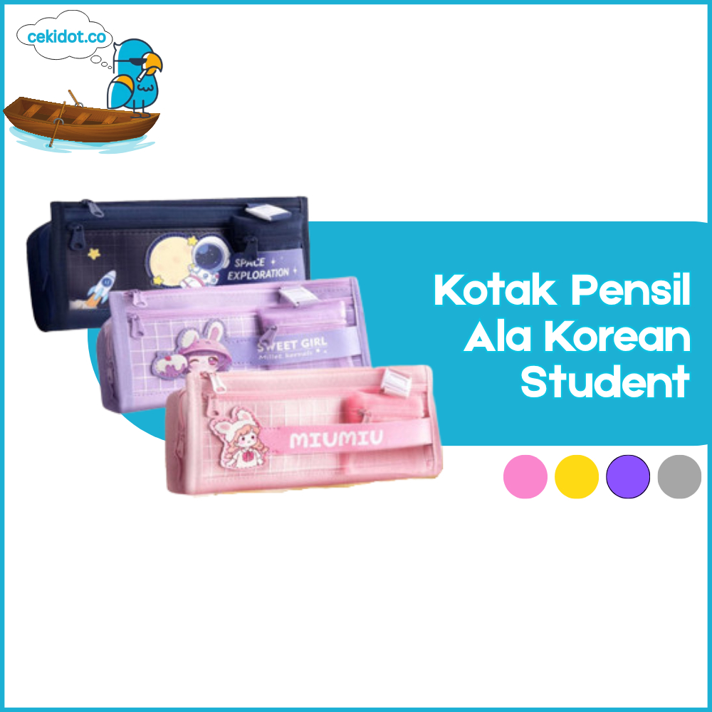 

Kotak Pensil Ala Korean Student Motif Kartun Lucu Kotak Pensil Karakter Kartun Y3504
