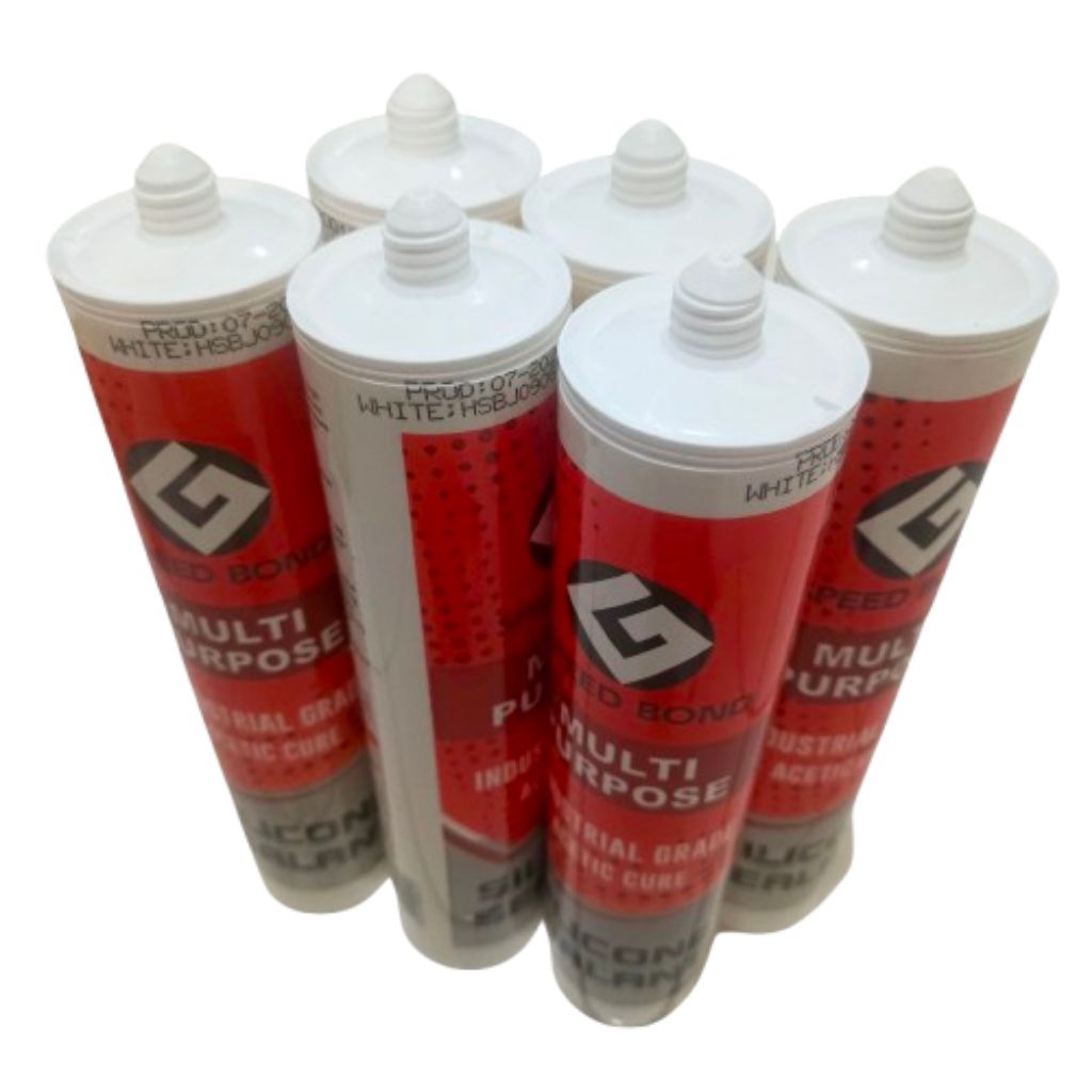 Lem Sealant SPEED BOND Lem Silikon Silicone Lem Wpc Pvc, Lem Botol, Lem Kaca 300 ml
