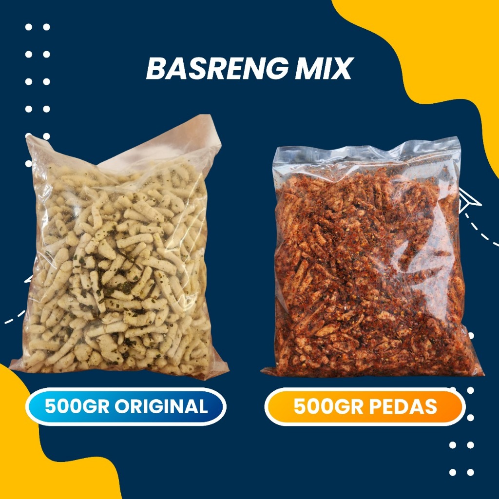 

PAKET HEMAT BASRENG 500GRAM PEDAS & 500GRAM ORIGINAL MURAH ENAK WANGI