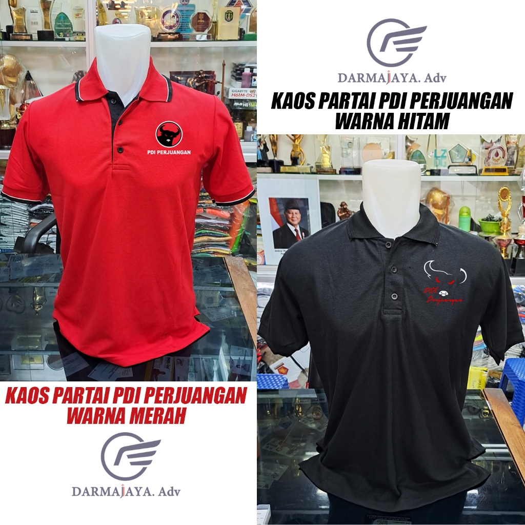 kaos partai pdi Perjuangan