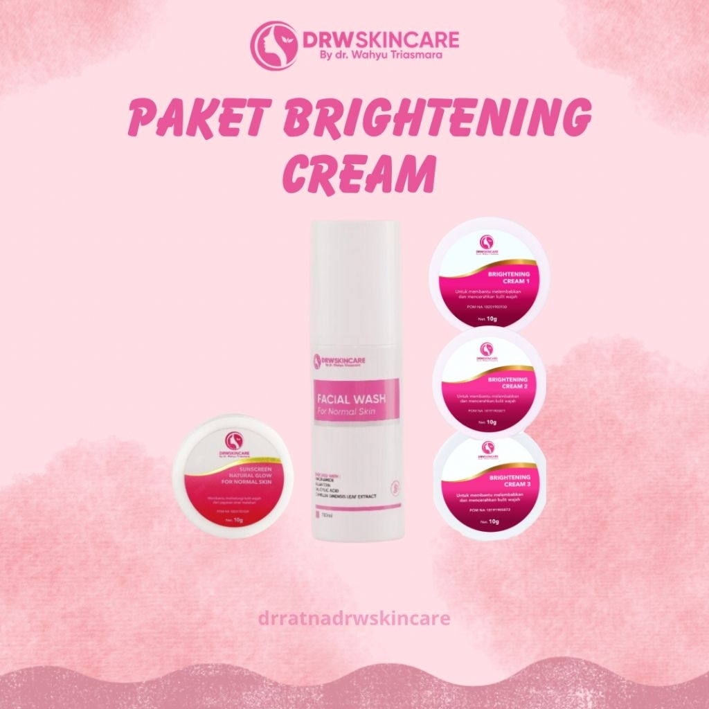 DRW Skincare - Paket Brightening Cream DRW Skincare / Paket Pencerah / Paket Flek