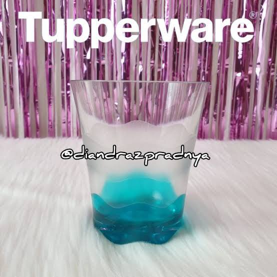 Tupperware sheerly glass gelas cristal biru
