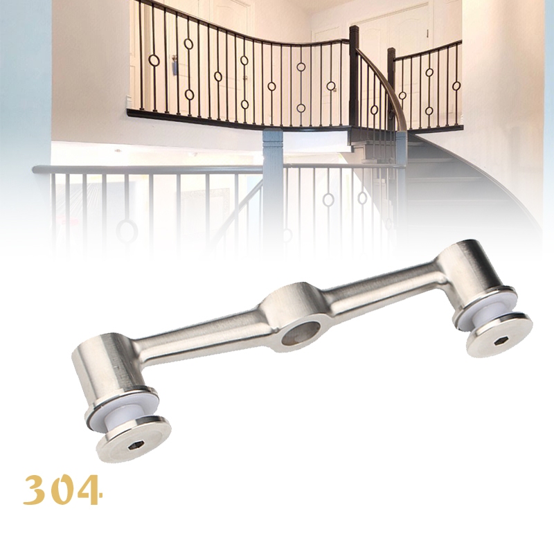 Railing Kaca Sayap Tiang Tangga Stainless Sayap Spider Braket Glass Fitting Untuk Rumah Bengkel