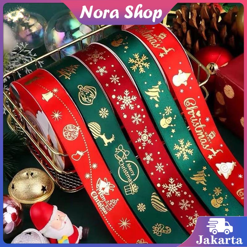

2.5x230cm Pita Hampers Natal Pita Merry Christmas Christmas Ribbon