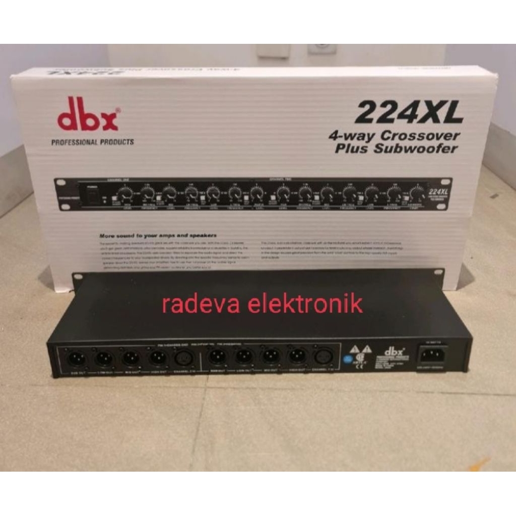 Crossover dbx -224XL, 4 way Plus Subwoofer