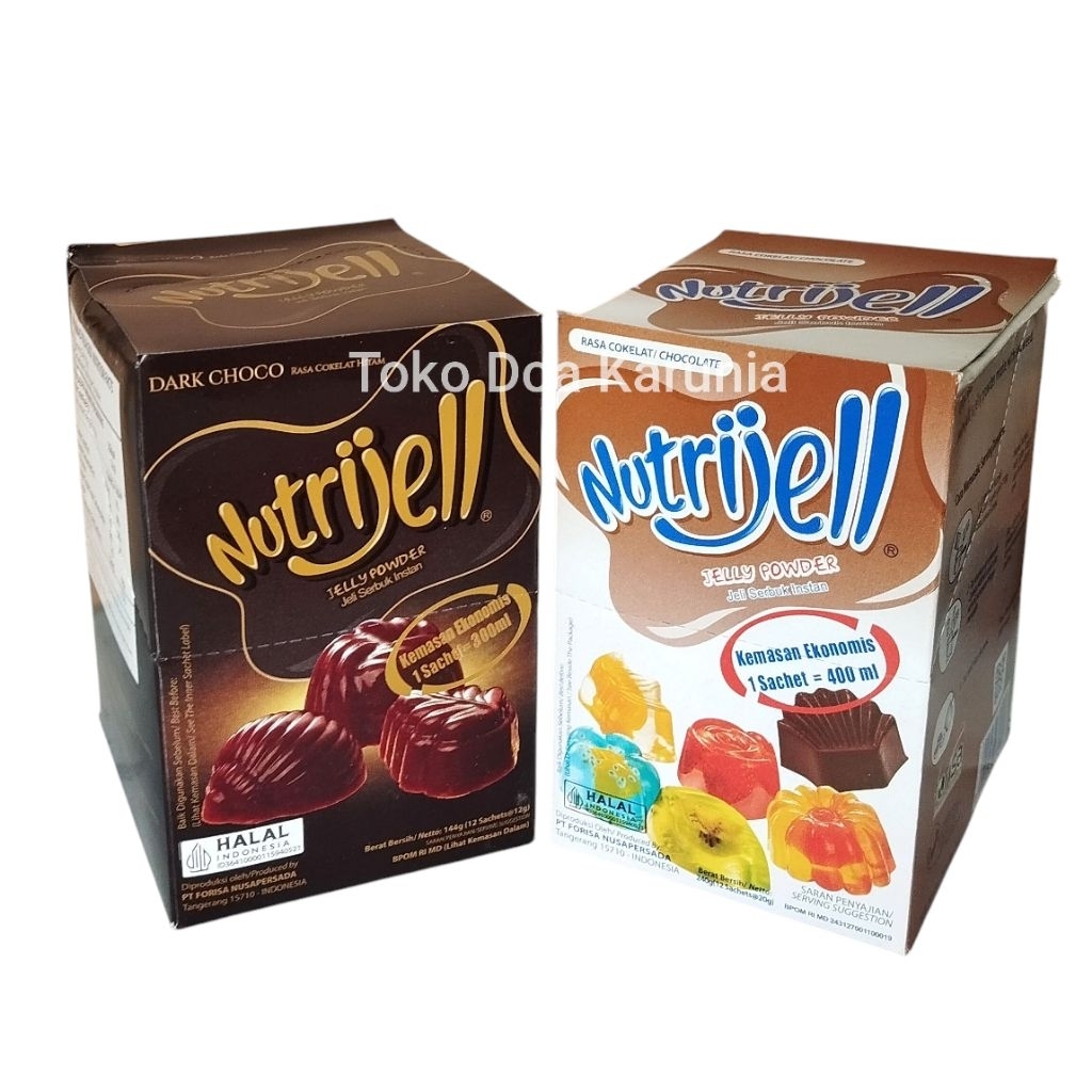 

Nutrijell Dark Choco | Nutrijell Coklat 1box (12 sachet)