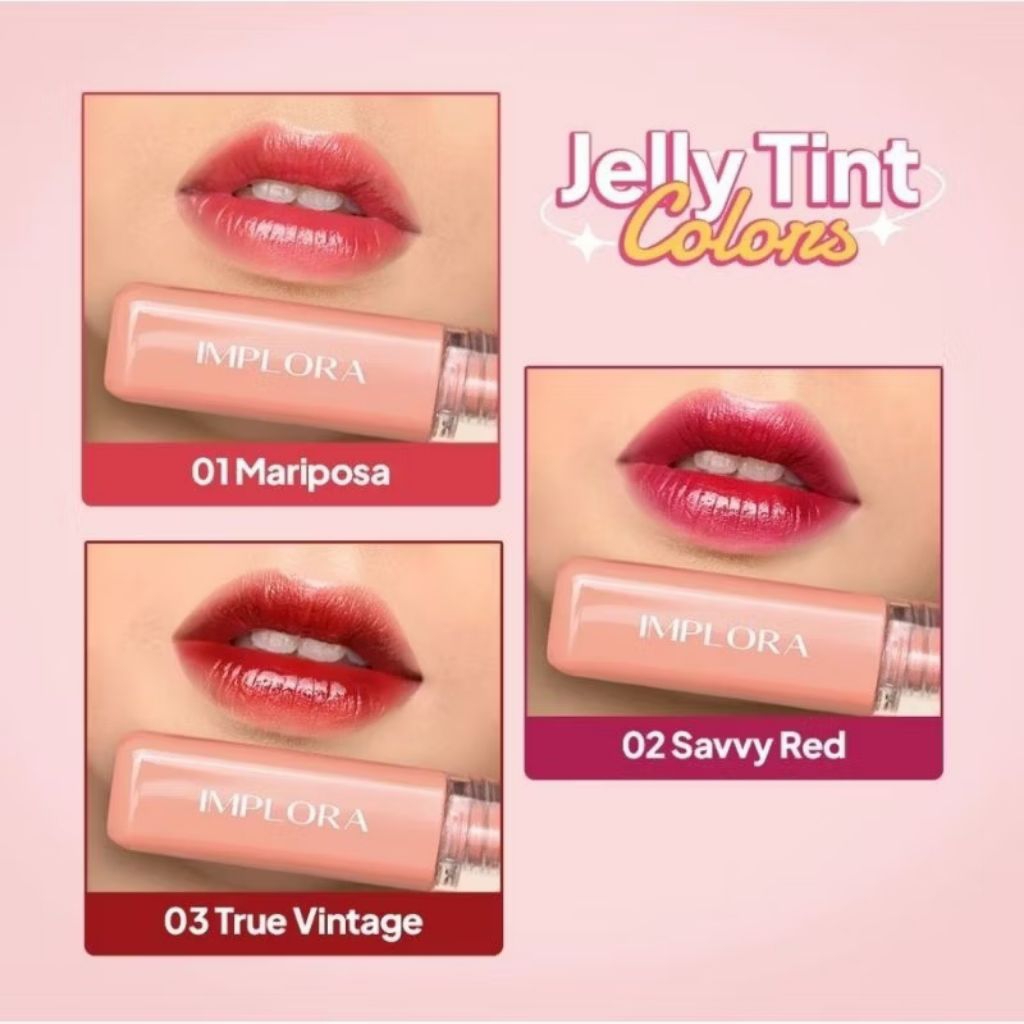 Grosir Implora Jelly Tint Implora Lip Jelly Tint Lip Tint Pewarna Bibir Seperti Lip Stick Lip Cream